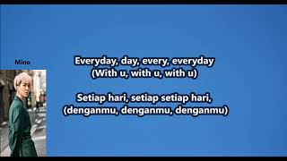 WINNER - EVERYDAY with Malay | Eng | Han | Rom lyrics