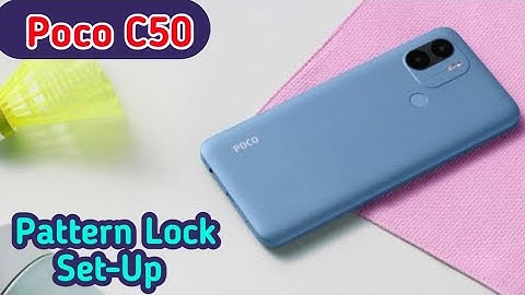 Pattern Lock , Poco C50 screen lock, pattern lock setting in Poco C50,Poco C50 pattern lock