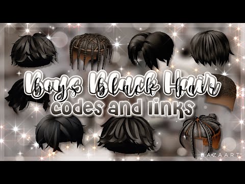 ♡ short messy fluffy hair black - Roblox