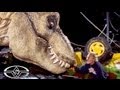 Jurassic park animatronic trex rehearsal  behind the scenes with the stan winston dinosaur crew