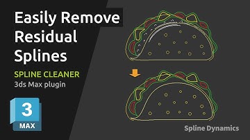 Quickly Remove Tiny Curves and Residual Splines in 3ds Max | Spline Cleaner Tutorial