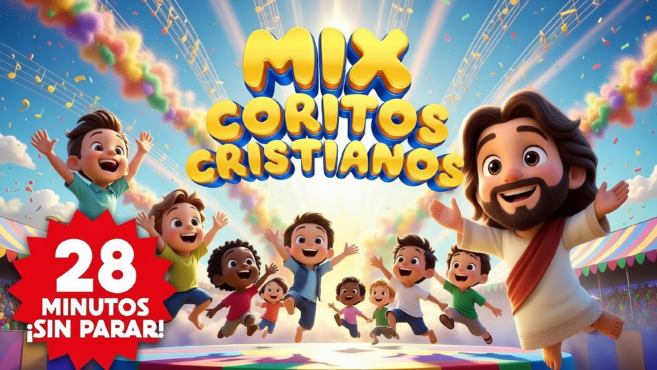 Canciones Cristianas Infantiles 🎵 28 Minutos SIN PARAR (Coritos Alegres)