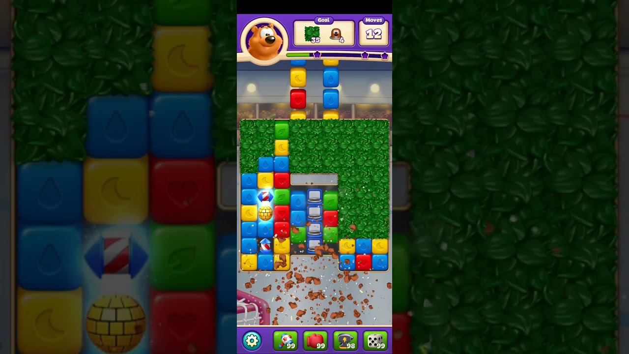 Toon Blast Level 3112 No Boostees Series