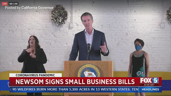Newsom Signs Bills Helping Small Businesses Hurt By Pandemic