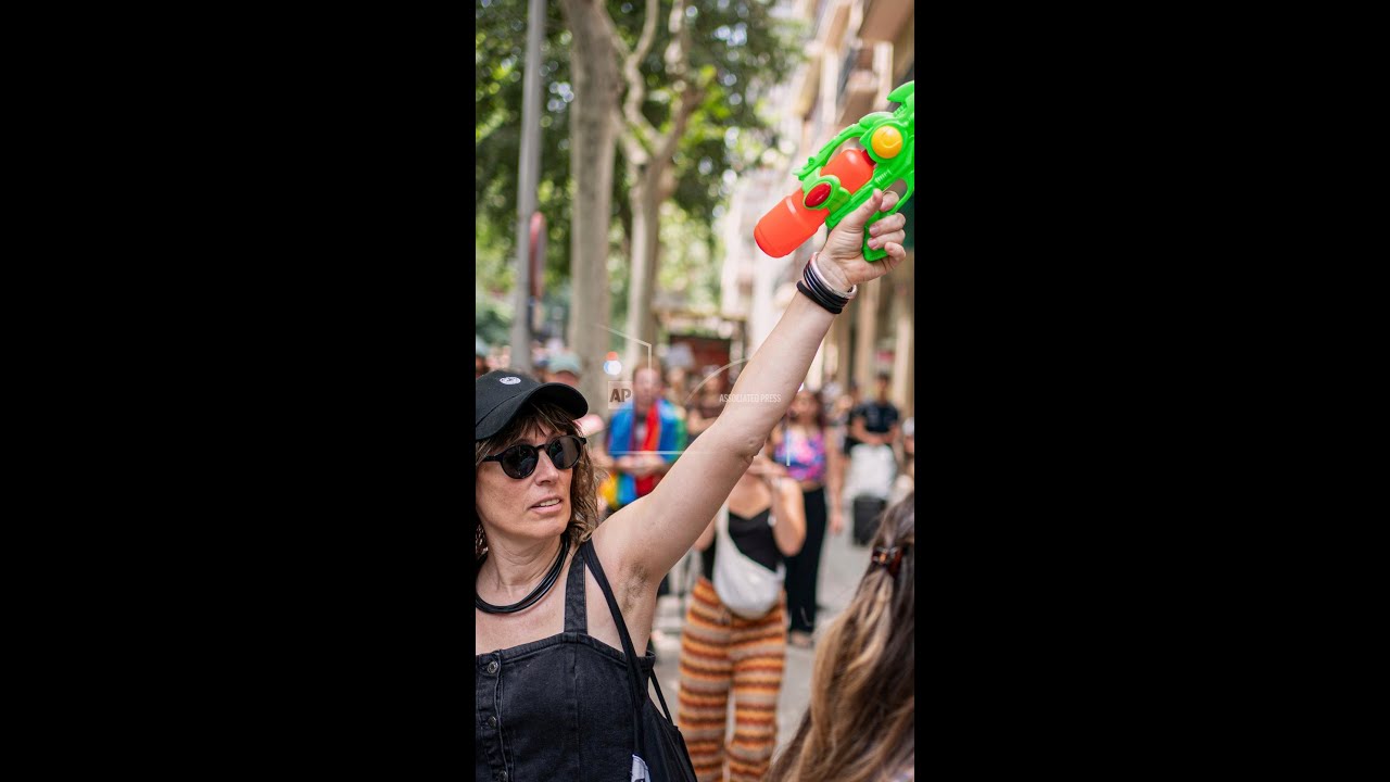 How the water gun became the symbol of Barcelona's anti-tourism movement