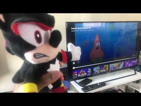 Sonic The Hedgehog Plush: Shadow beat up Patrick