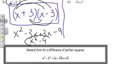 Video #6.4 - Factoring Differences of Perfect Squares
