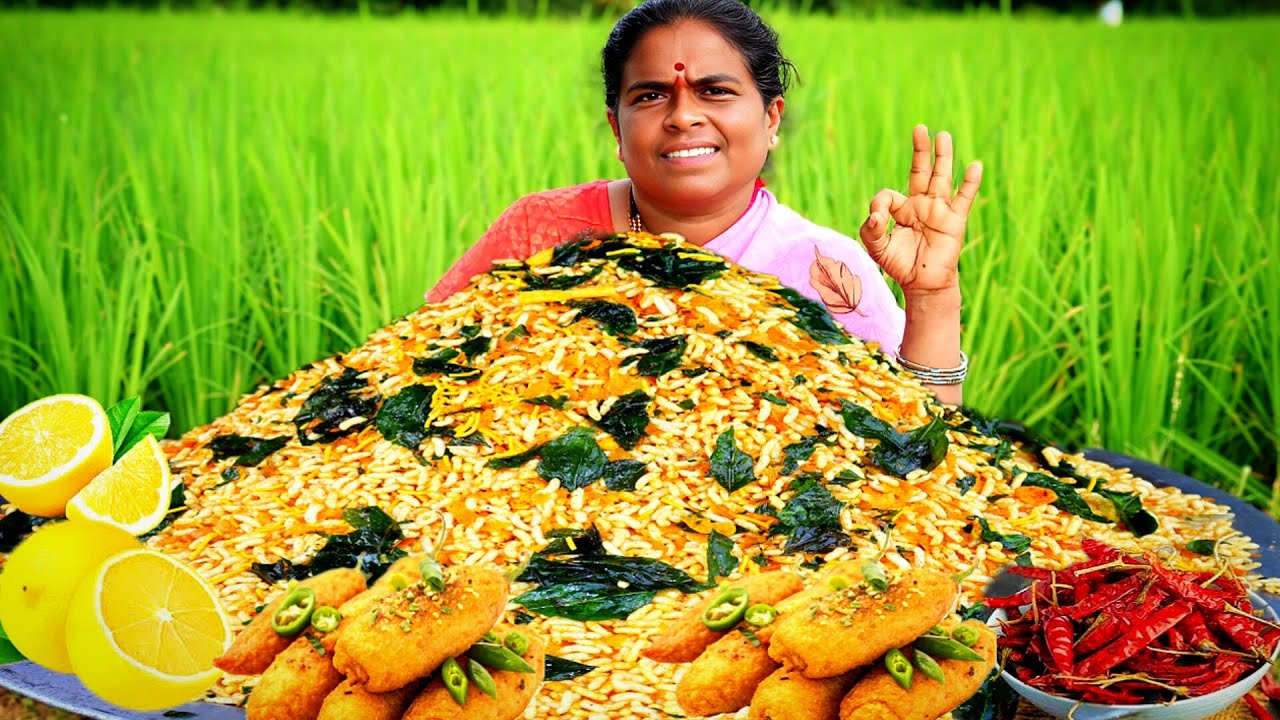 ಮಸಾಲ ಮಂಡಕ್ಕಿ || MASALA MANDAKKI  || village cooking style || girmit recipe