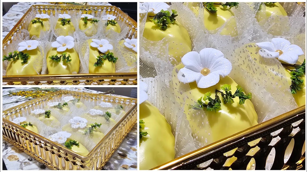 حلوى بذوق الليمون 🍋 البنة هبال و تخرج كمية هايلة 👌 و حشو مختلف و الذوق روعة 😍