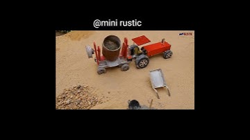 Diy tractor making science project || concrete bridge. Cow miniature.make slime part-3 #minirustic
