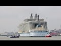 Oasis of the seas bestemming scheepswerf keppel/verolme rotterdam 30-9-2014