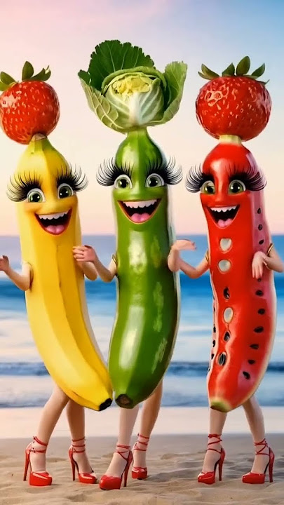 Animasi buah cantik joget Du Di Dam #fruits #buahan #cute #animasibuah #dudidam