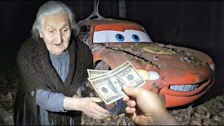 Restoring Completely Burned Lightning McQueen ($300 DEAL) | FULL ASMR PROCESS part 1 USA 