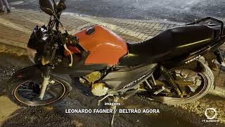 Motociclista sofre ferimentos graves após acidente em...