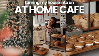turning my house into an at home cafe ☕️🎄 | vlogmas day 08