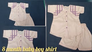 8 to 10 month Baby#boy summer shirt #cutting stitching #Beginners#St Fashion Hub screenshot 4