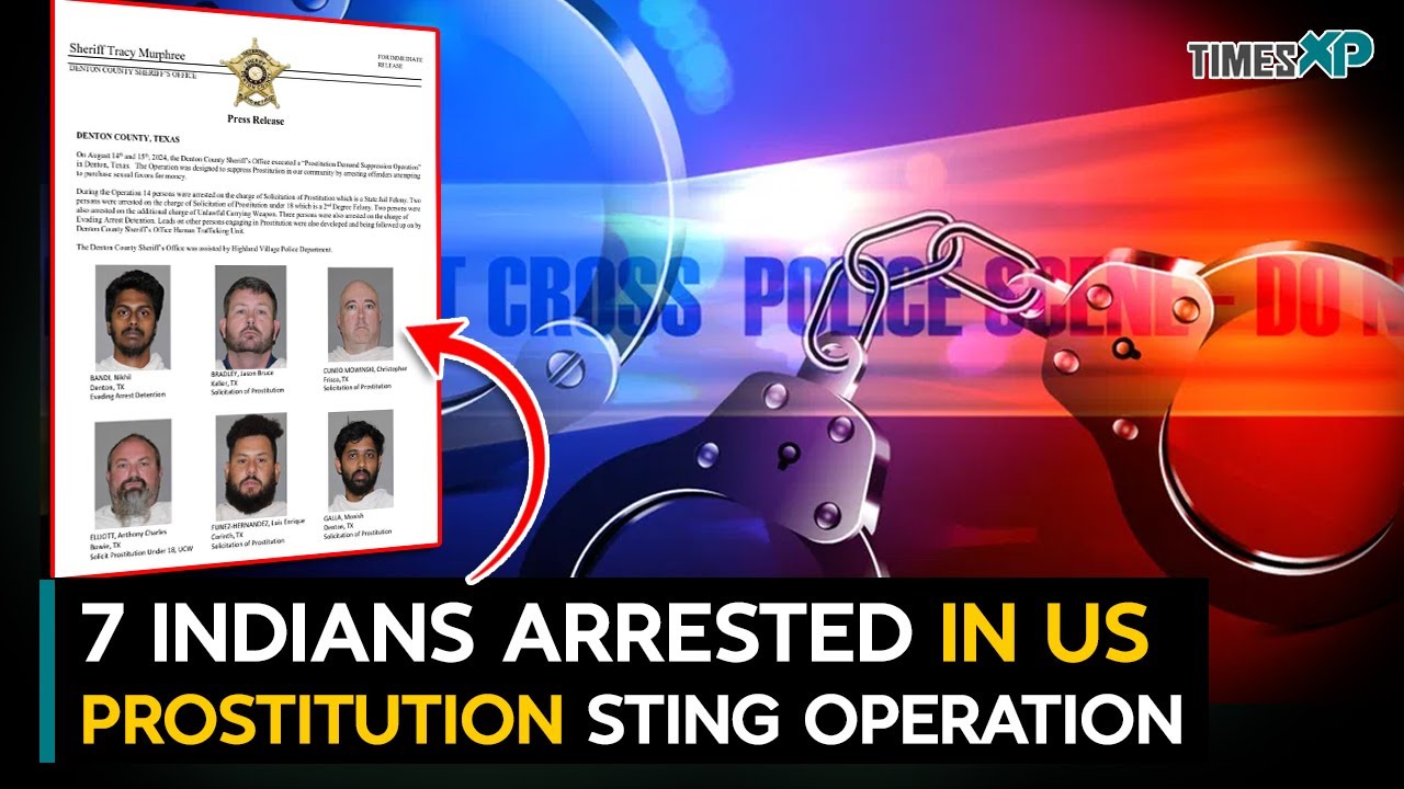 7 Indian-origin men arrested in US prostitution sting operation - YouTube
