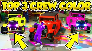TOP 3 GTA 5 MODDED 3D CREW COLORS (GTA 5 PAINT JOBS)