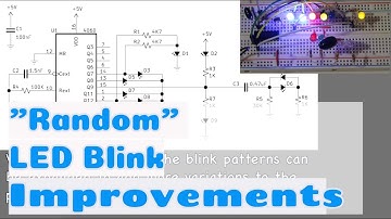 LED Ideas to Blink "More Randomly" without Microcontroller: Binary Counter with Extra RC Circuits