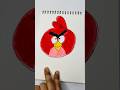 Easy trick angry bird drawing #art #cartoon #artofzakiya
