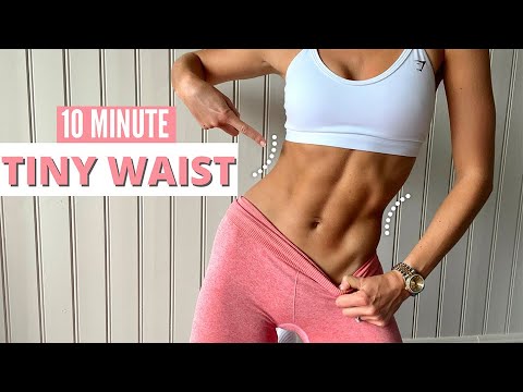 10 MIN. TINY WAIST WORKOUT - small waist & side abs / tone + slim