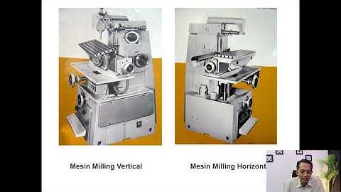 XI TPM - Teknik Pemesinan Frais - Memahami Bagian Bagian Mesin Frais Berdasarkan Jenis & Fungsinya
