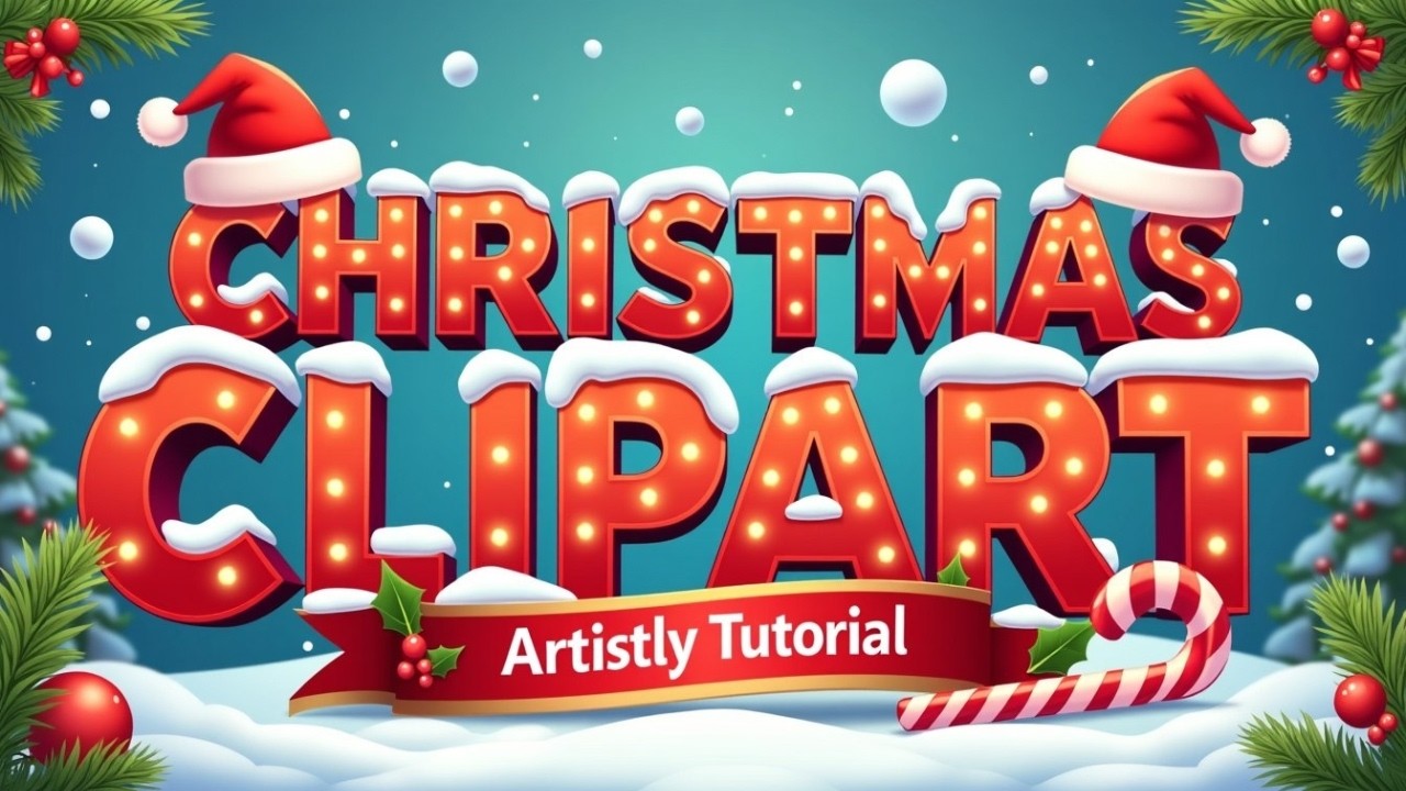 Christmas Themed Clipart in Artistly (Step-by-Step Tutorial)
