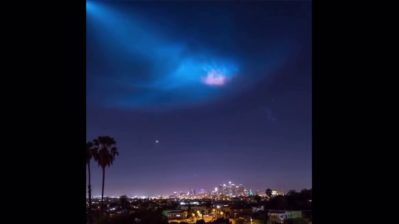 SpaceX Falcon 9 Rocket lights up California Sky - Elon Musk - SpaceX ...