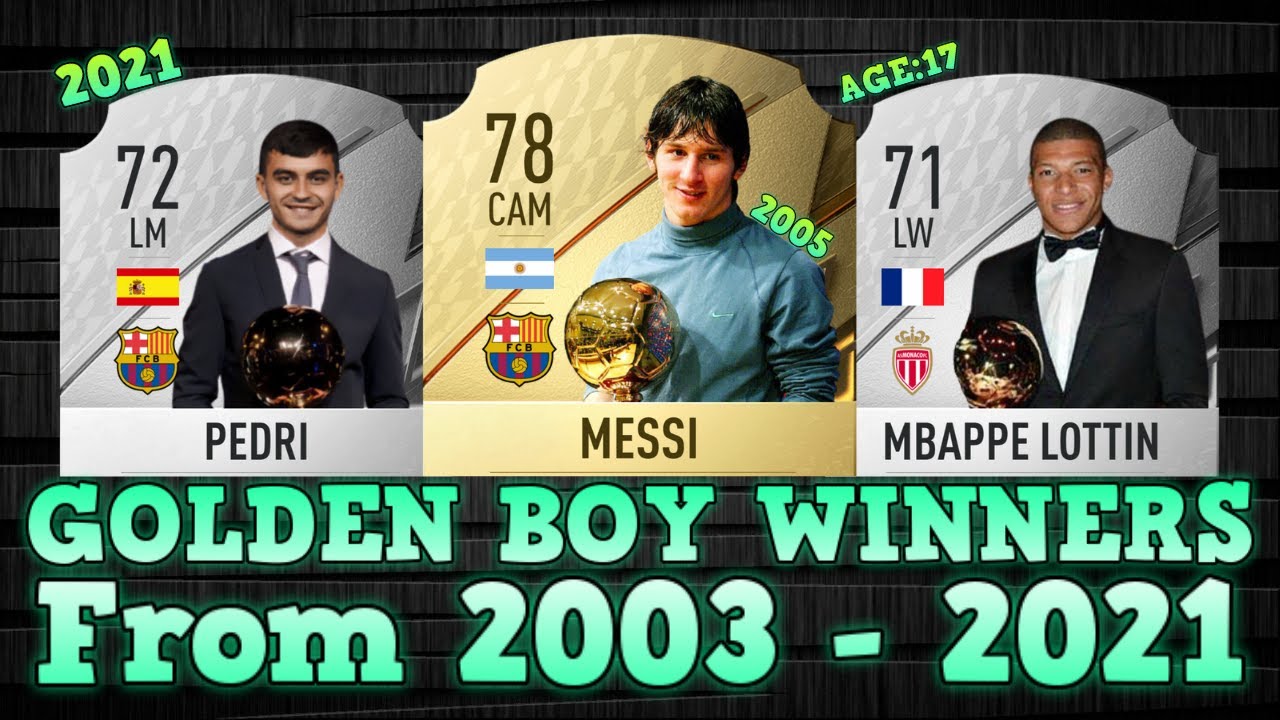 Every Golden Boy Winner From 03 21 The Best Young Footballers In The World Ft Pedri Messi Youtube Every Golden Boy Winner From 03 21 The Best Young Footballers In The World Ft Pedri Messi Youtube