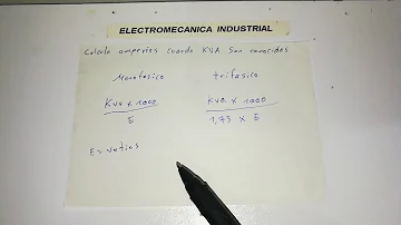 Como transformar amperagem em kVA?
