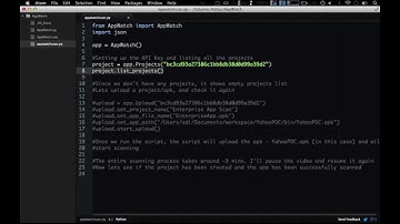 AppWatch Mobile Security Scanner by Attify API Usage