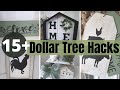 15+ Dollar Tree DIY Hacks | Farmhouse Style Decor
