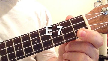 How to play E 7 chord on the ukulele!