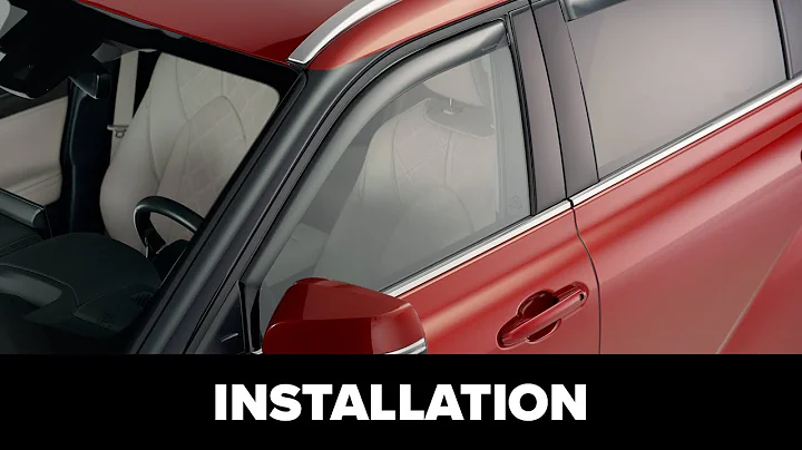Front WeatherTech Side Window Deflector Installation with Window Mostly Closed
