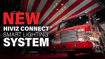 Pierce Velocity ft FireTech Omen Warning Lightbar & HiViz Connect™ Smart Lighting System | FDIC 2023
