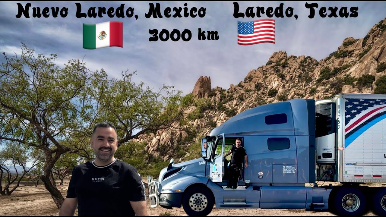 A Trip on Volvo Truck Winnipeg to Mexico Border | Laredo Texas | 746