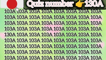 Put your high IQ & visual perception to the test: Spot "130A" in under 1 minute #puzzles#seek #spot