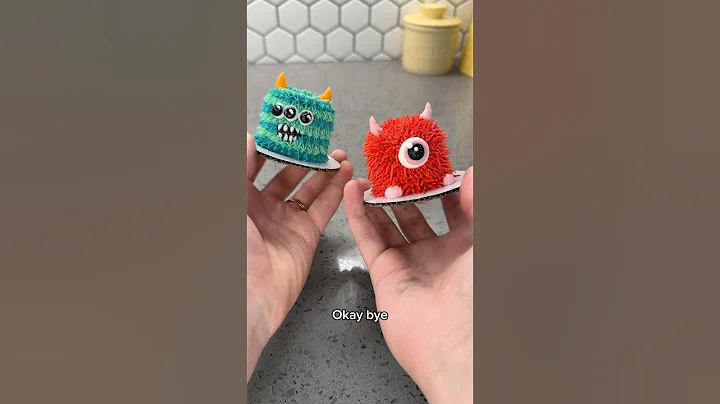 The cutest little monster cakes ever 🥹 #cakedecorating #mini #shorts thumbnail