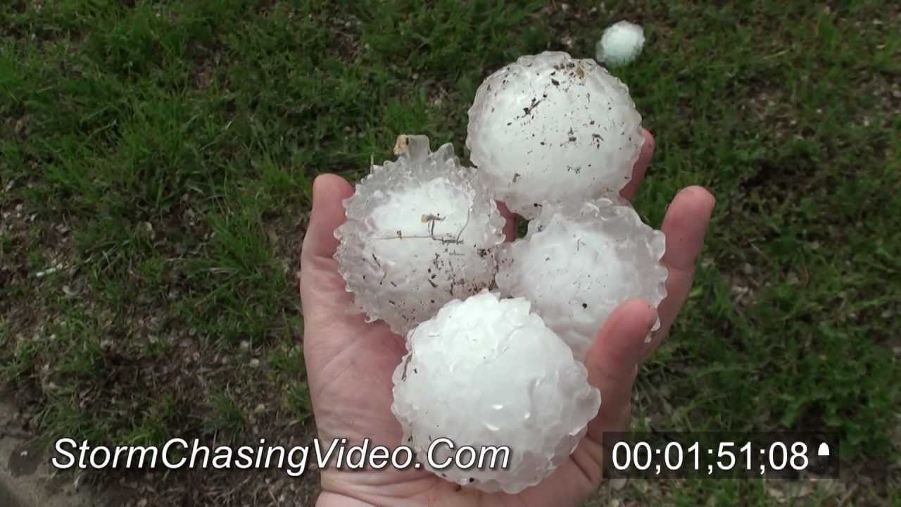 4/9/2012 Woodward OK massive hail storm stock footage archive