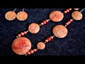 beads necklace polymer clay tutorial FIMO DIY jewelry for beginners