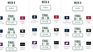 WEEK 9 EUROPEAN FOOTBALL ALLIANCE REACTION 