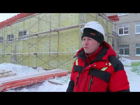 В корпусе для начальных классов школы №17 продолжается ремонт спортзала. Соликамск ТВ.