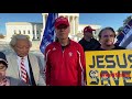 Trump Supporters Protest on the Steps of the Supreme Court