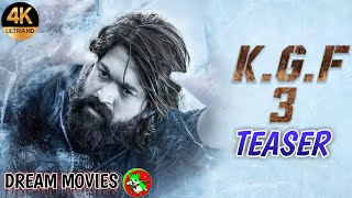 KGF CHEPTER 3 OFFICIAL TEASER AND TRAILER / DREAM MOVIES ROCKING STAR YASH AND SHRINDI SHETTY