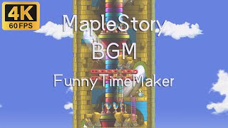 🍁4K60FPS MapleStory 新楓之谷 2-Hours Seamless Version BGM （FunnyTimeMaker）Study asmr Enjoy