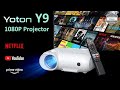 Yoton y9 projecteur 1080p  netflix  youtube  wifi screen mirroring  unboxing