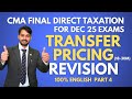 CMA FINAL- DT I TRANSFER PRICING I PART-4I ENGLISH I DEC 25 I CA Umasankar Maganti #transferpricing