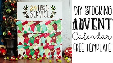 How to Make a Christmas Advent Calendar (free template)