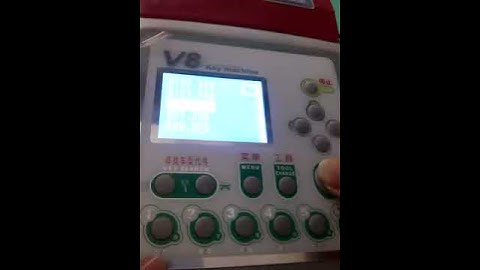 Ottimo Automatic V8/X6 Key Cutting Operation Video
