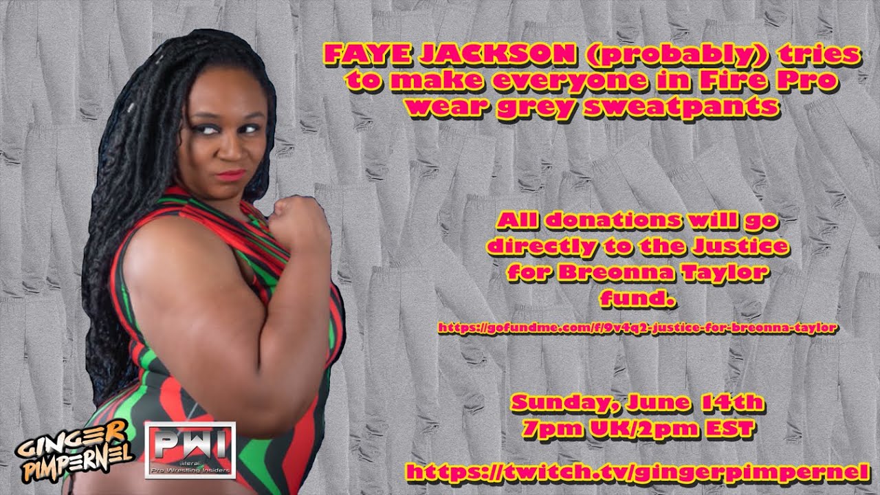 The guest for this stream was Faye Jackson, who will one day host the Grey ...